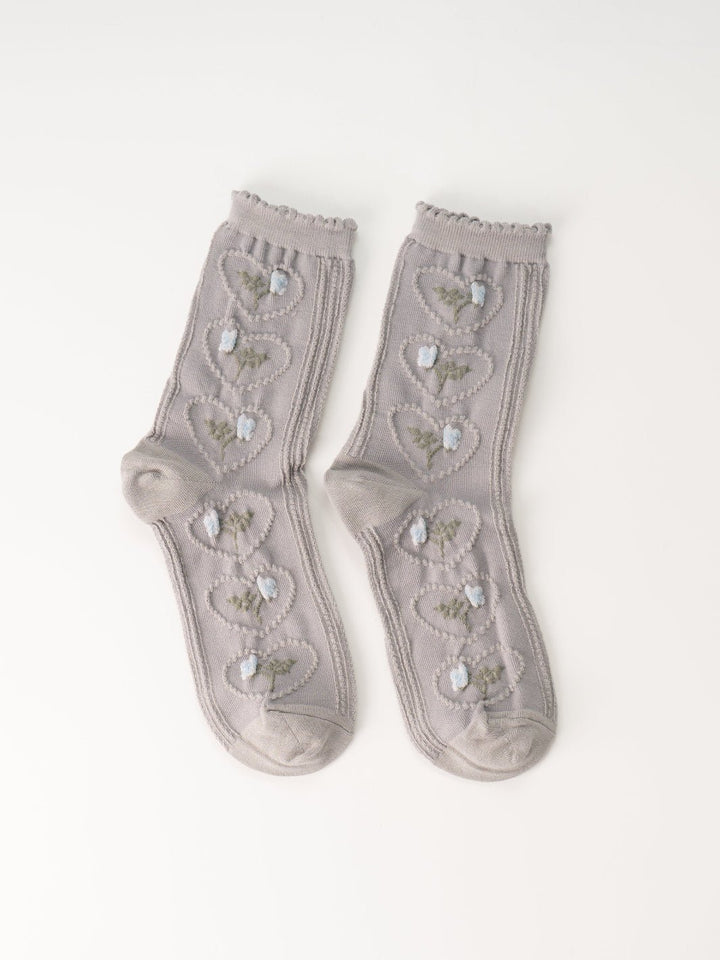 Women's Rose Heart Socks - Heyday