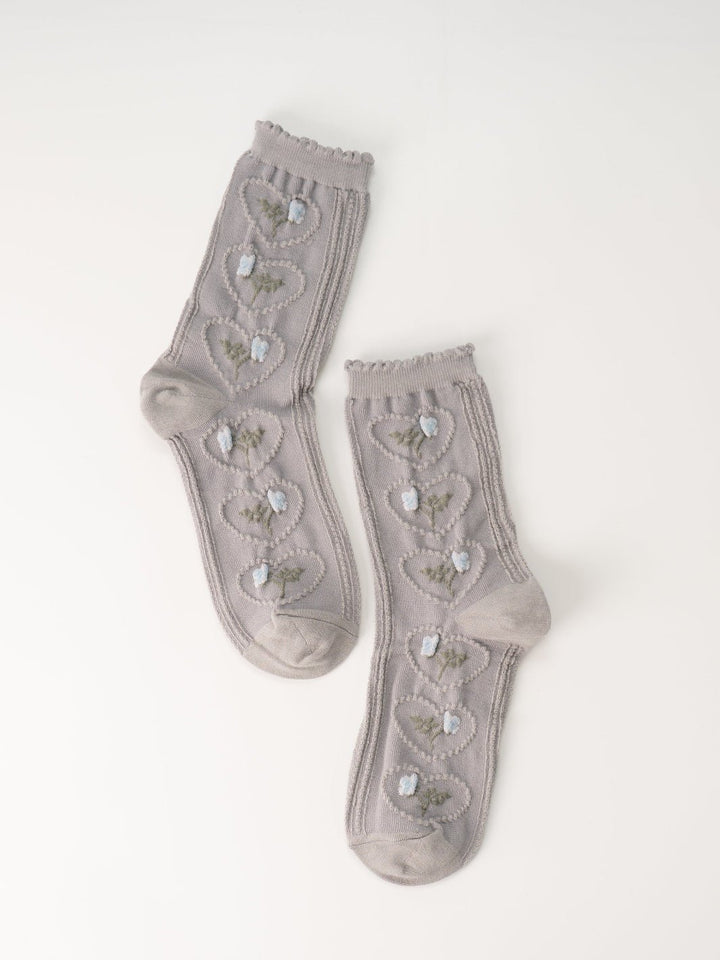 Women's Rose Heart Socks - Heyday