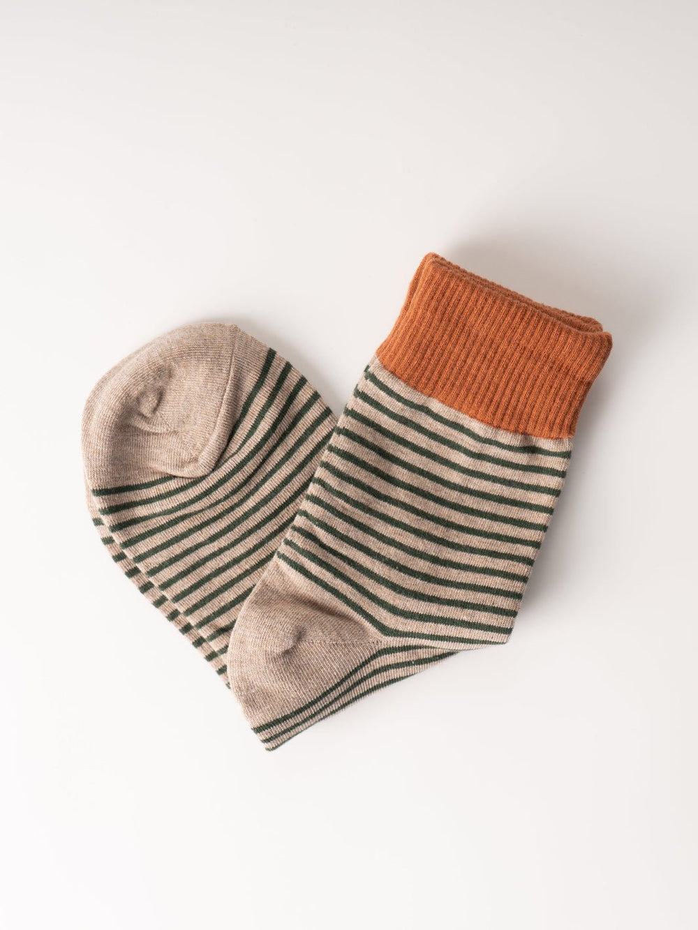 Women's Rust Mocha Stripe Socks - Heyday