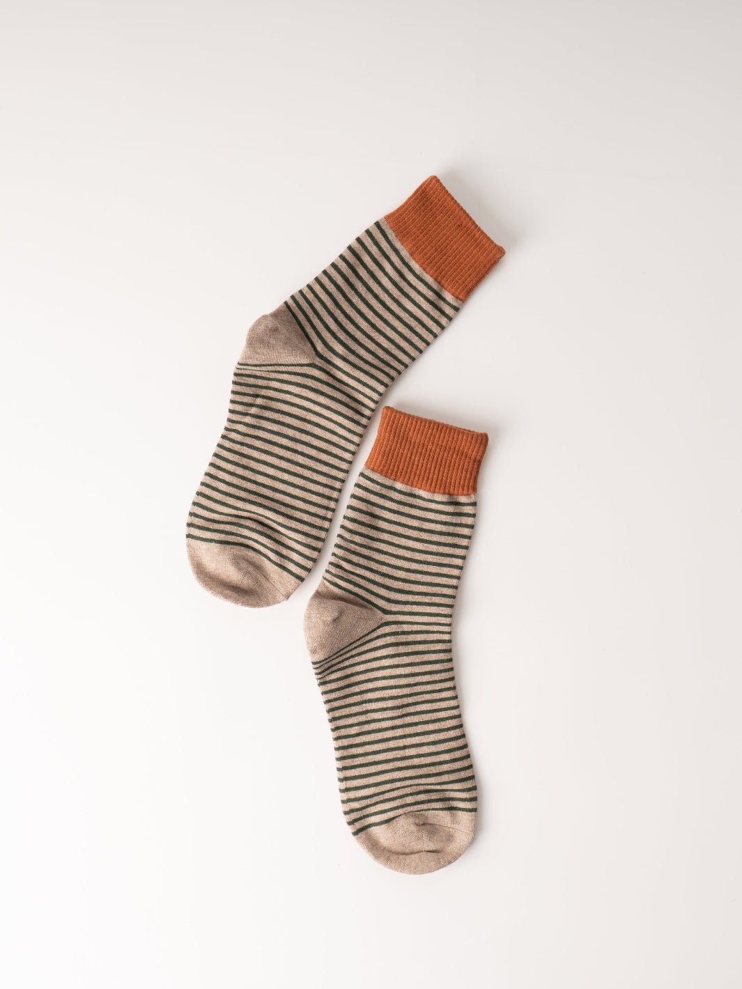Women's Rust Mocha Stripe Socks - Heyday