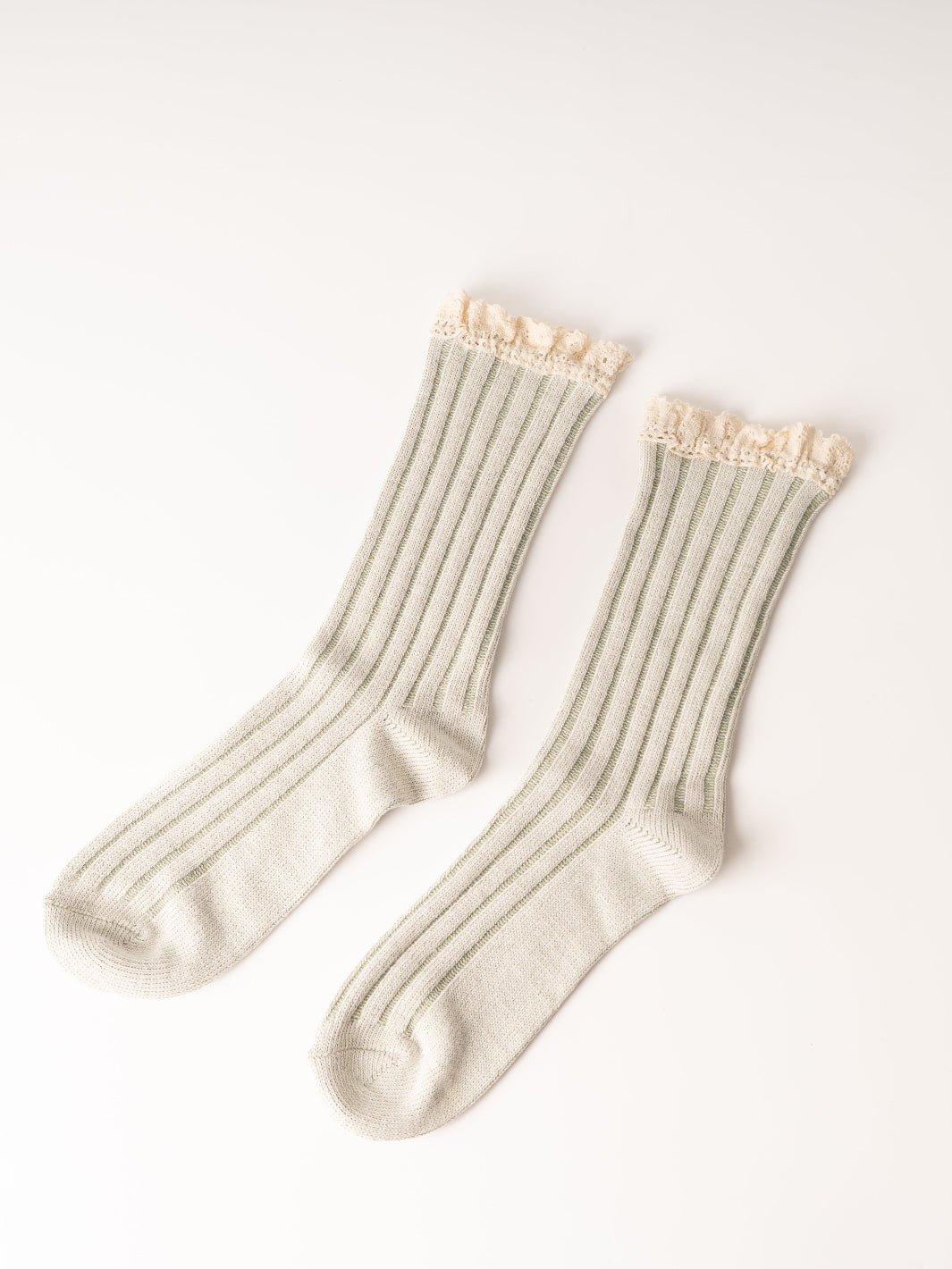 Women's Sage Crochet Trim Socks - Heyday