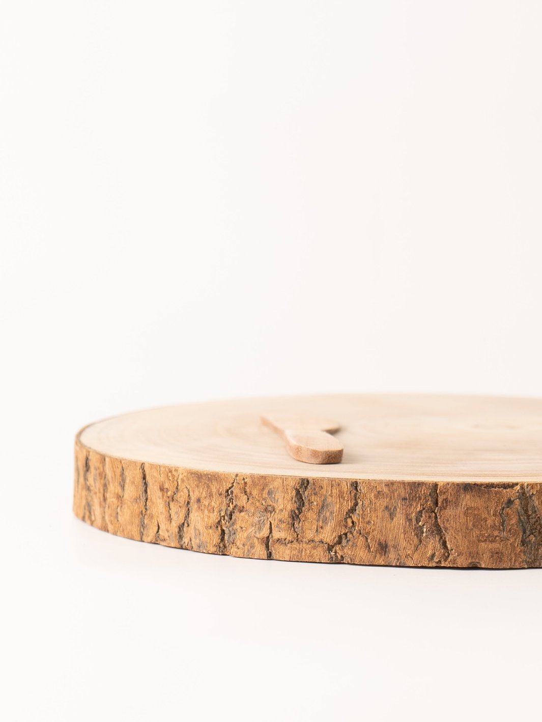 Wood Round Slice with Cheese Spreader - Heyday