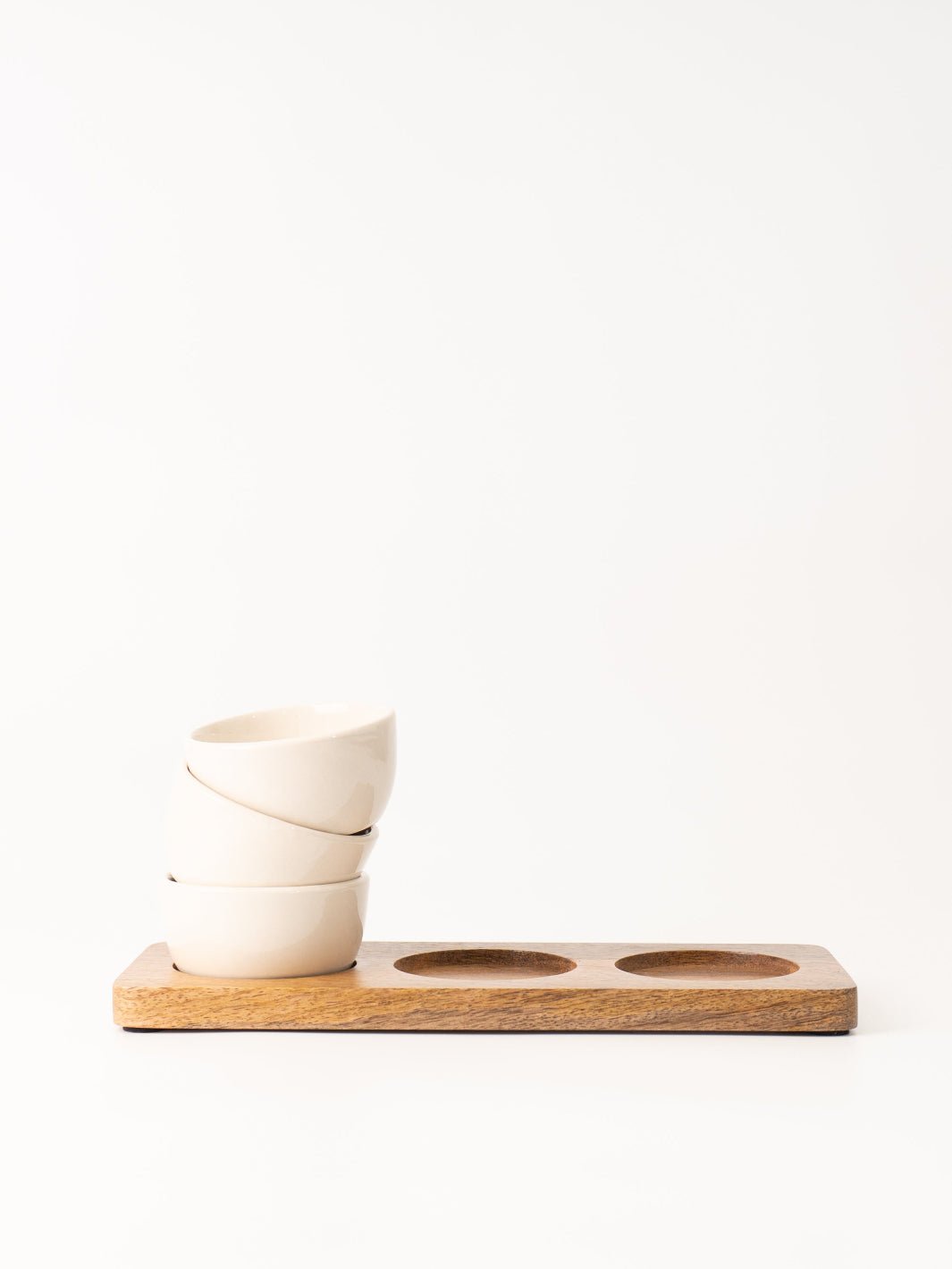 Wood Tray with Bowls - Heyday