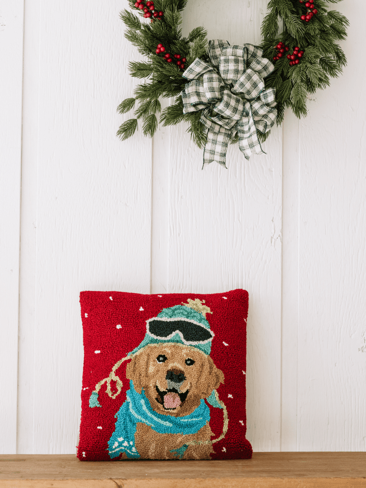 Yellow Lab Ski Goggle Hook Pillow - Heyday