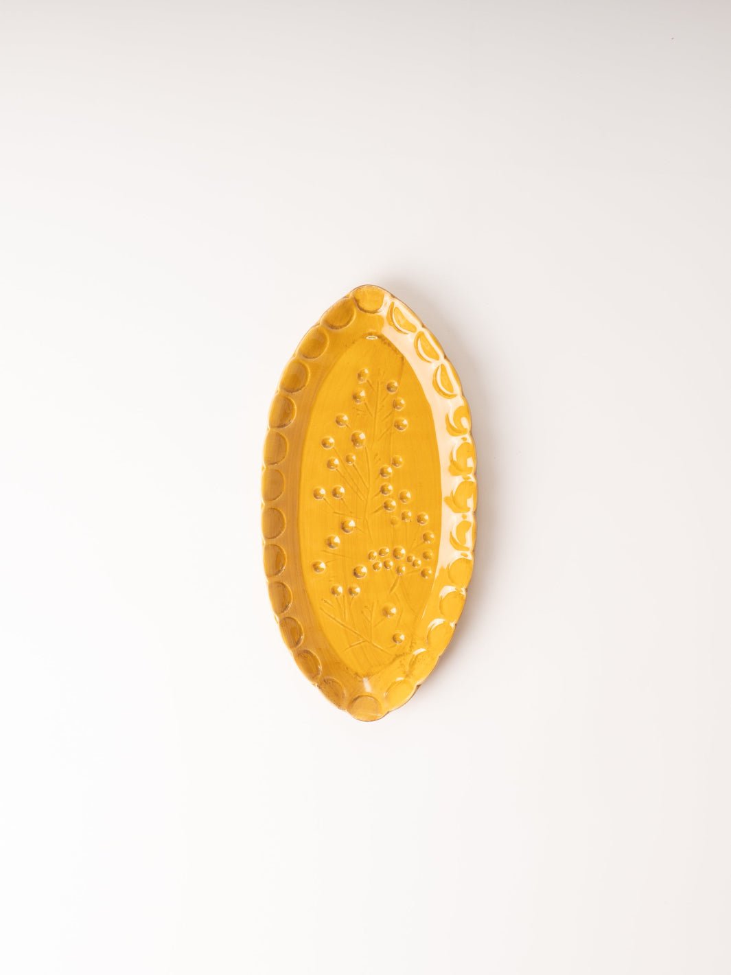 Yellow Oval Stoneware Dish - Heyday
