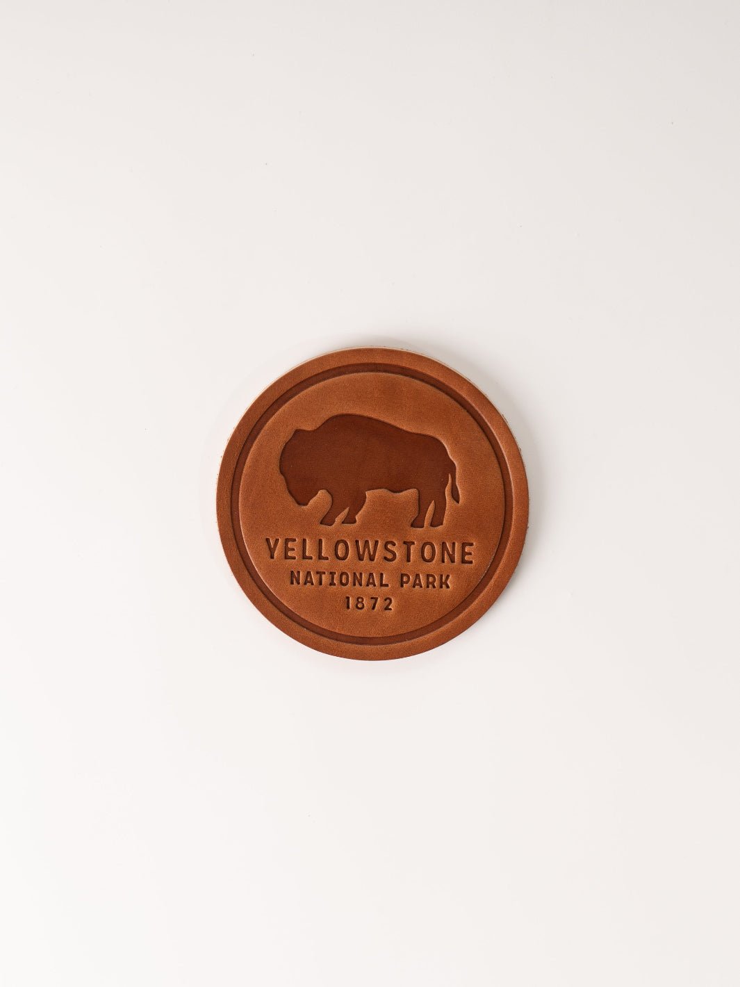 Yellowstone National Park Leather Coaster - Heyday