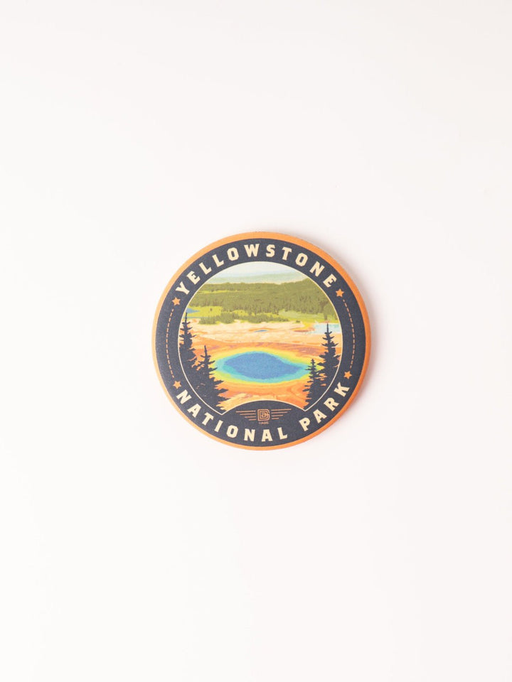 Yellowstone National Park Prismatic Spring Circle Magnet - Heyday