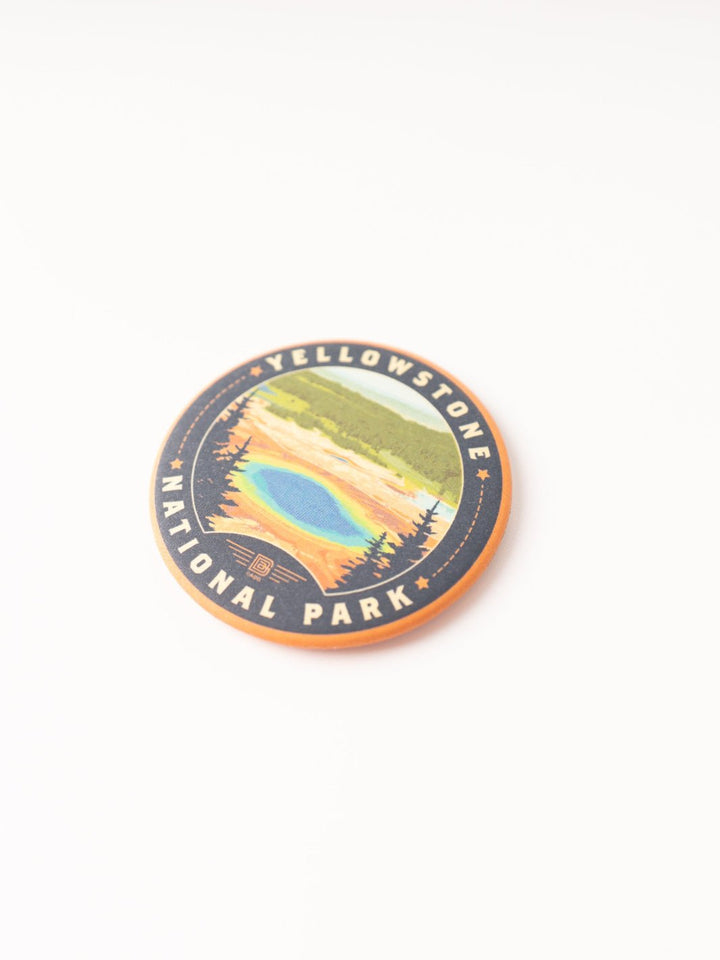 Yellowstone National Park Prismatic Spring Circle Magnet - Heyday