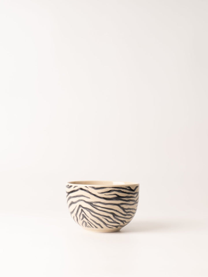 Zebra Print Stoneware Bowl - Heyday