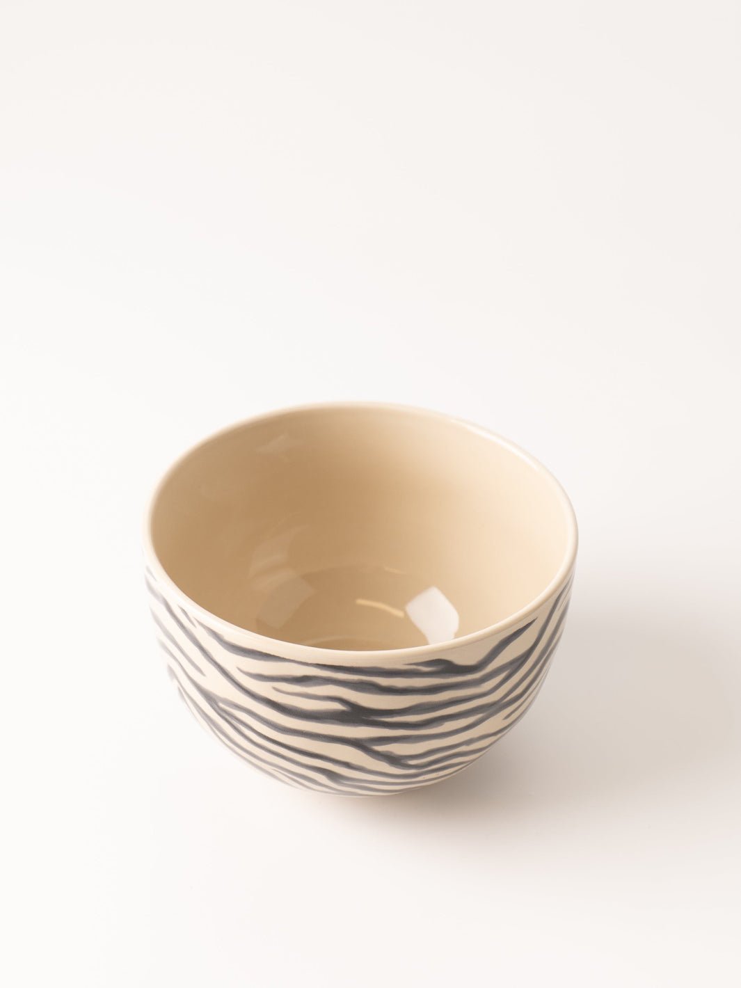 Zebra Print Stoneware Bowl - Heyday