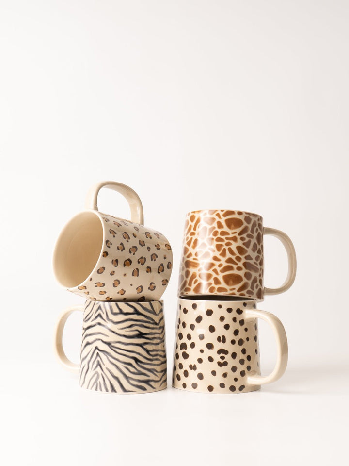 Zebra Print Stoneware Mug - Heyday