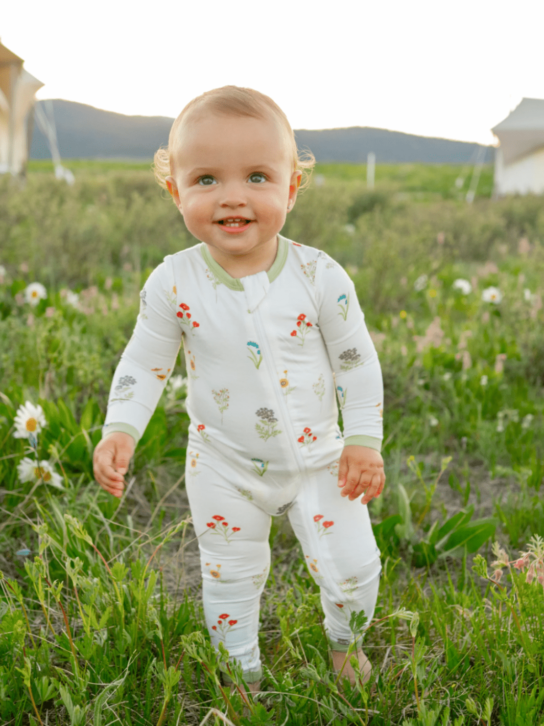 Zippered Wildflower Romper - Heyday