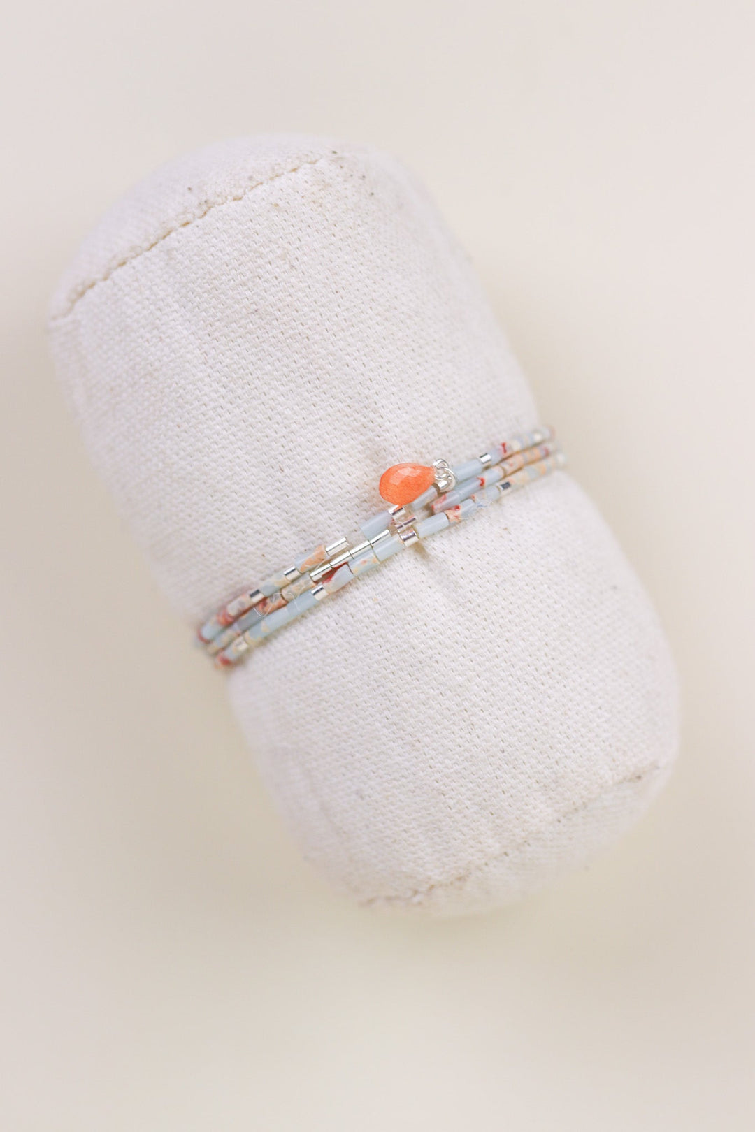 Aqua Terra + Sunstone Wrap Bracelet - Heyday