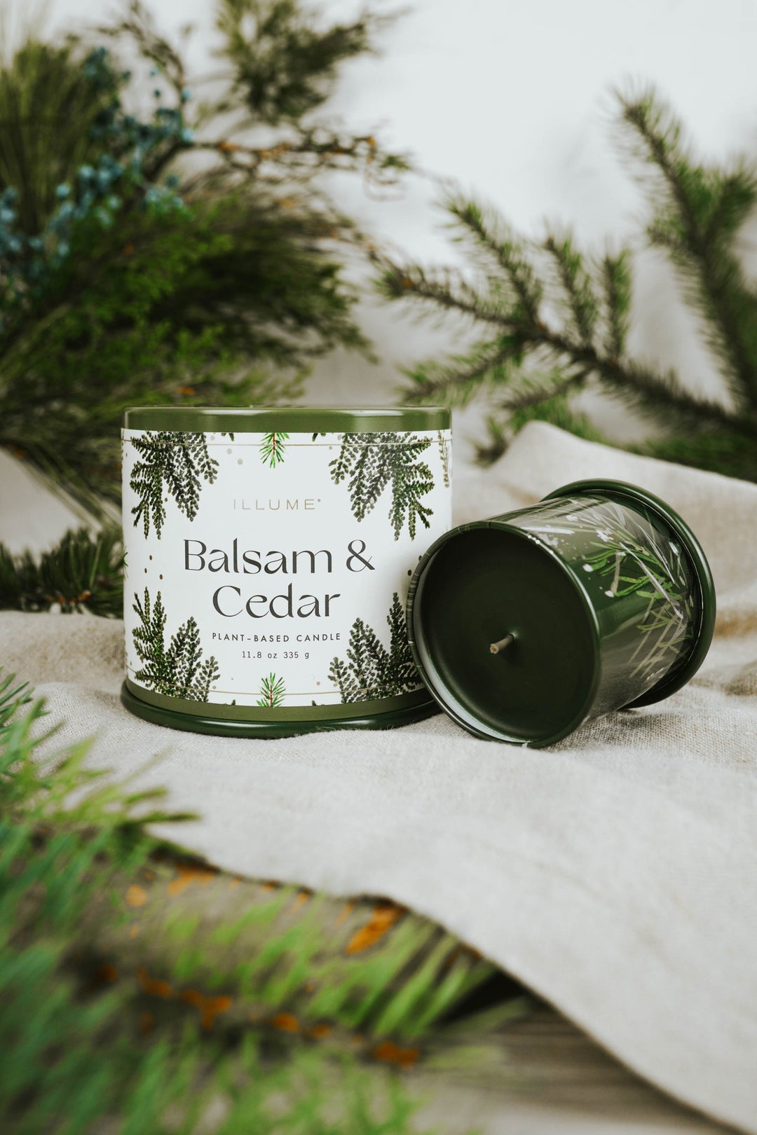 Balsam + Cedar Large Tin Candle - Heyday