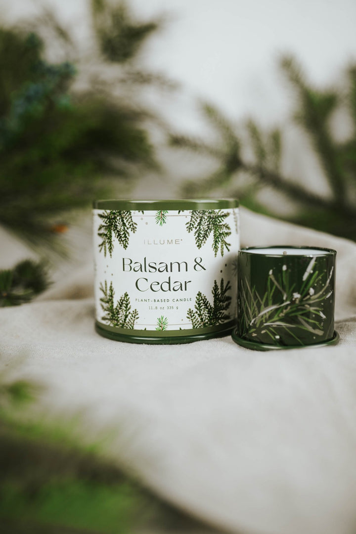 Balsam + Cedar Large Tin Candle - Heyday