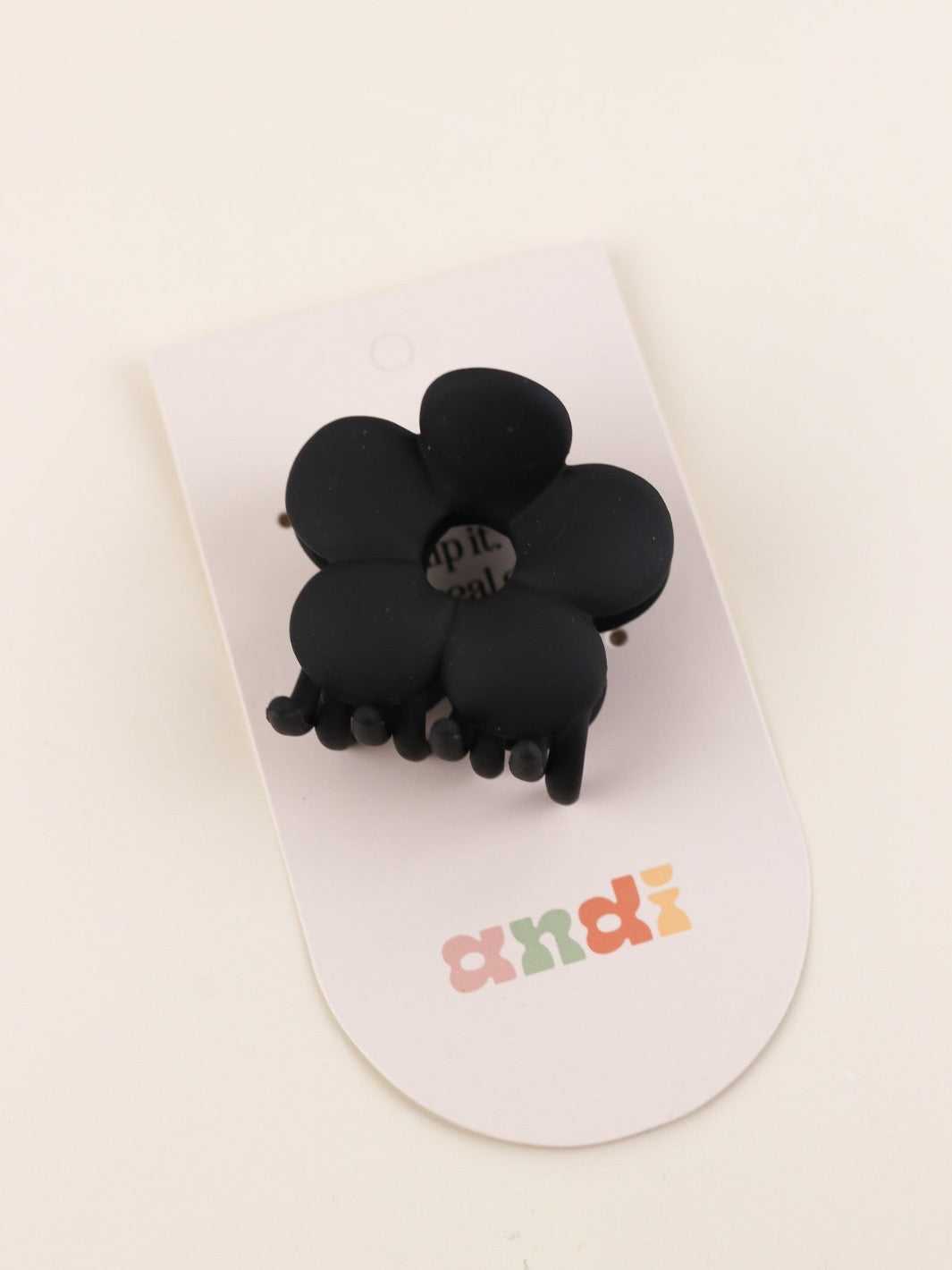 Black Flower Claw Clip - Heyday