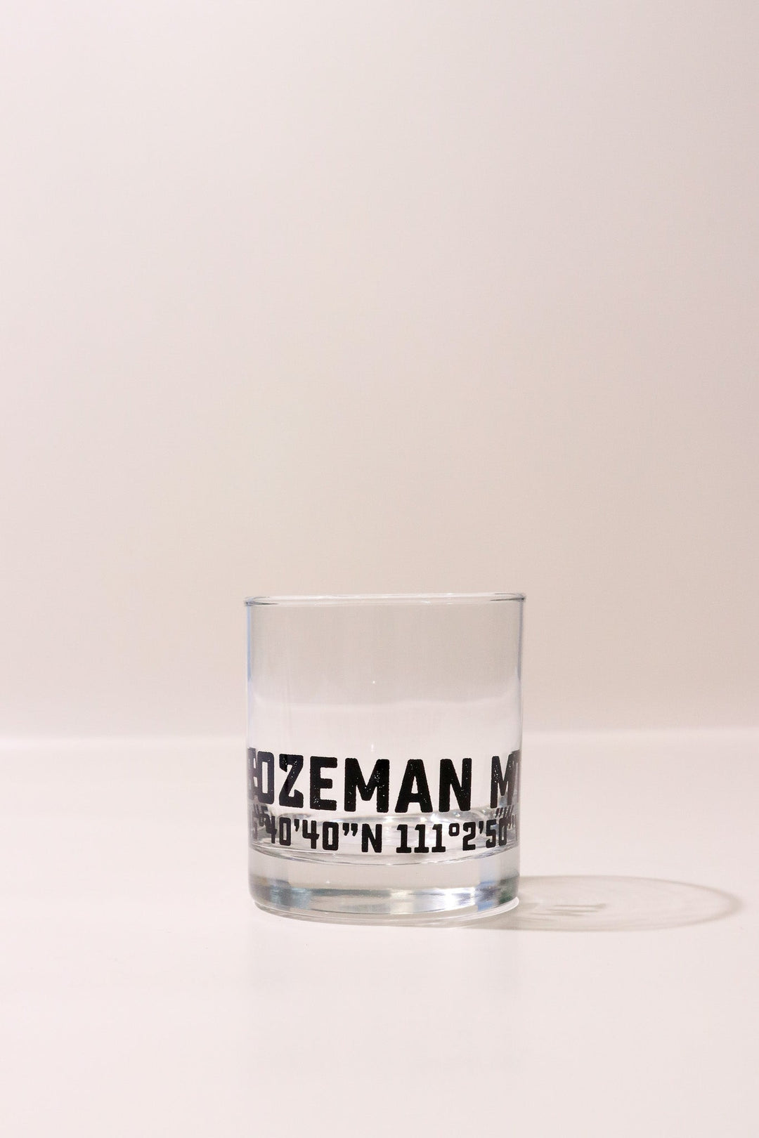 Bozeman Coordinates Rocks Glass - Heyday
