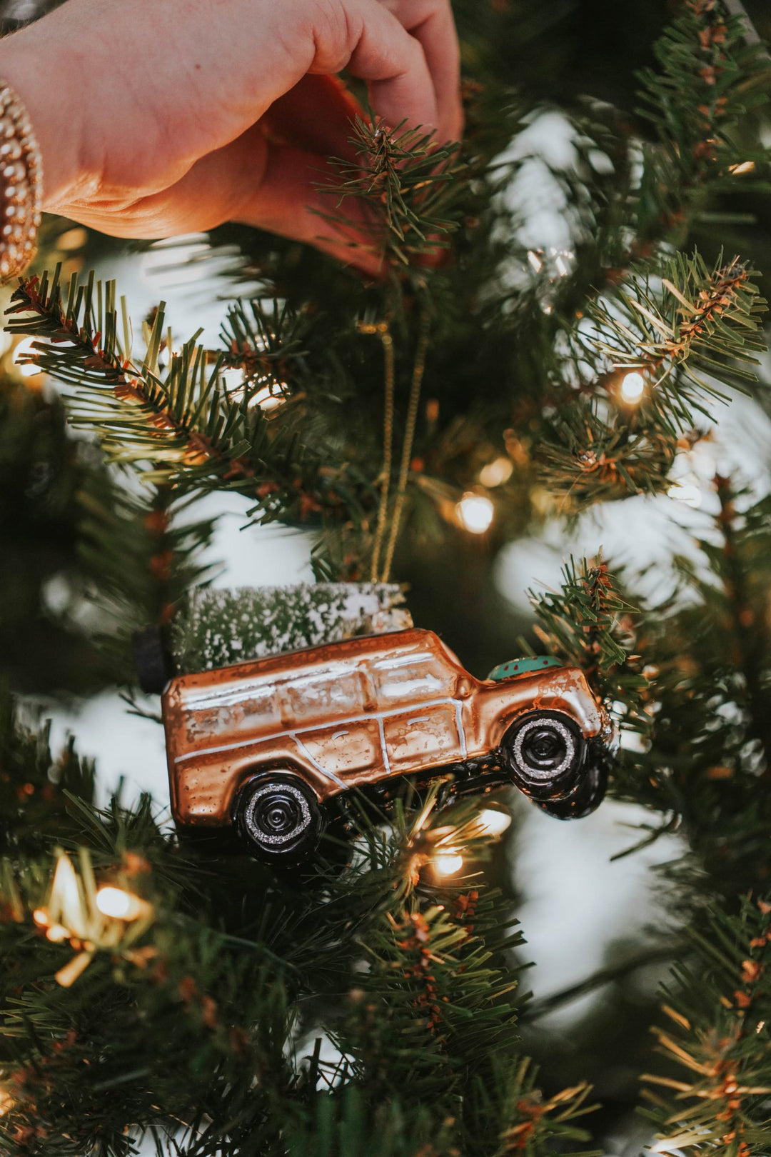 Brown Car + Tree Ornament - Heyday
