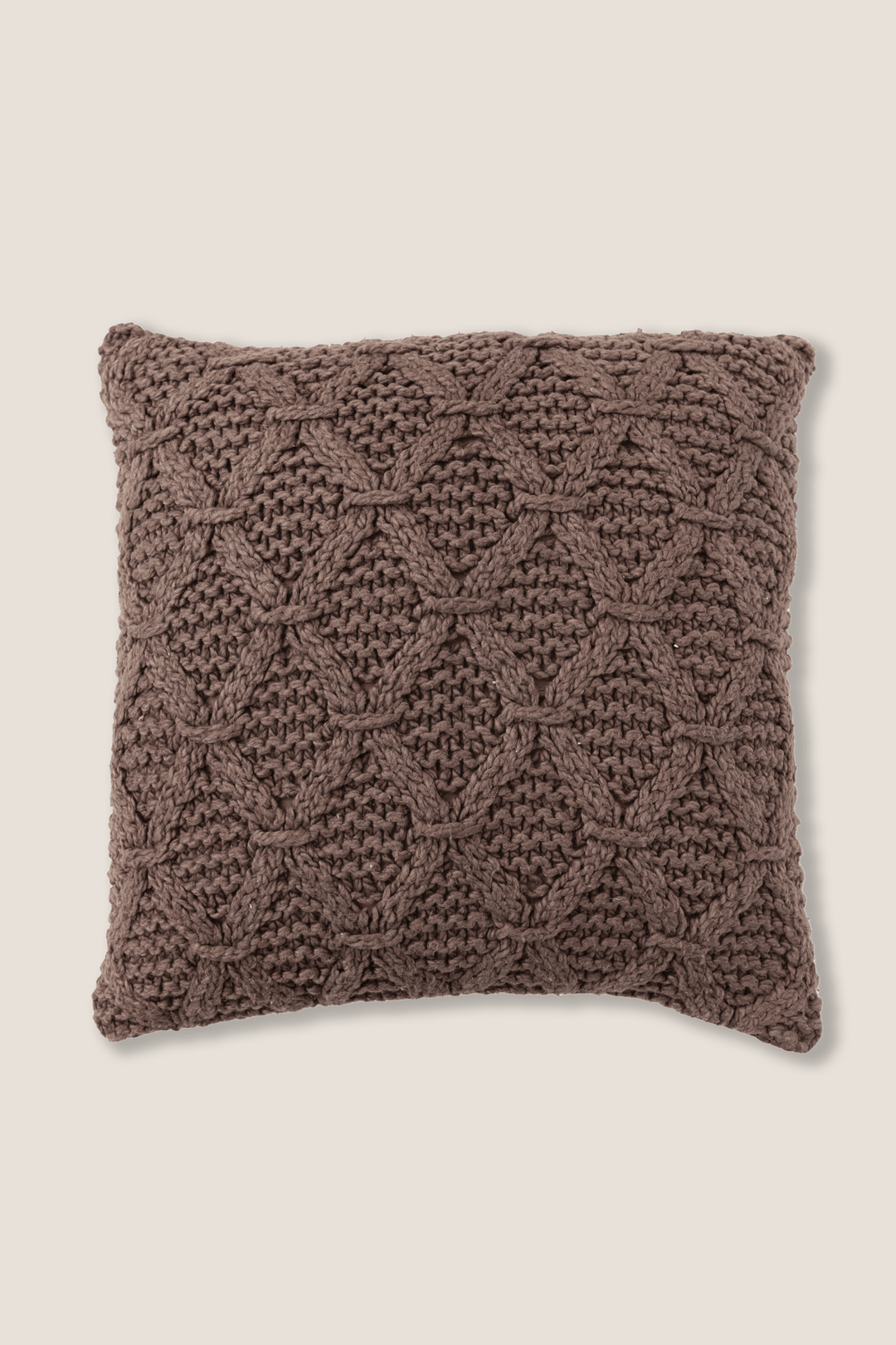Brown Woven Square Pillow - Heyday