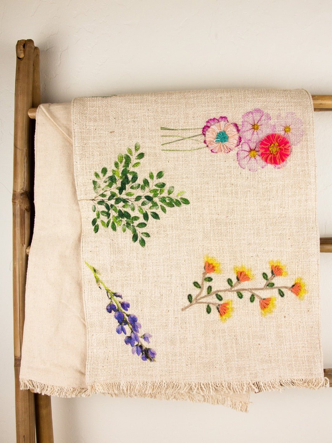 Floral Embroidered Table Runner - Heyday