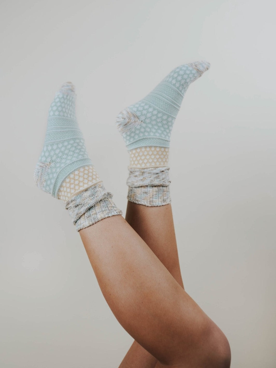 Frosty Multi Textured Socks - Heyday