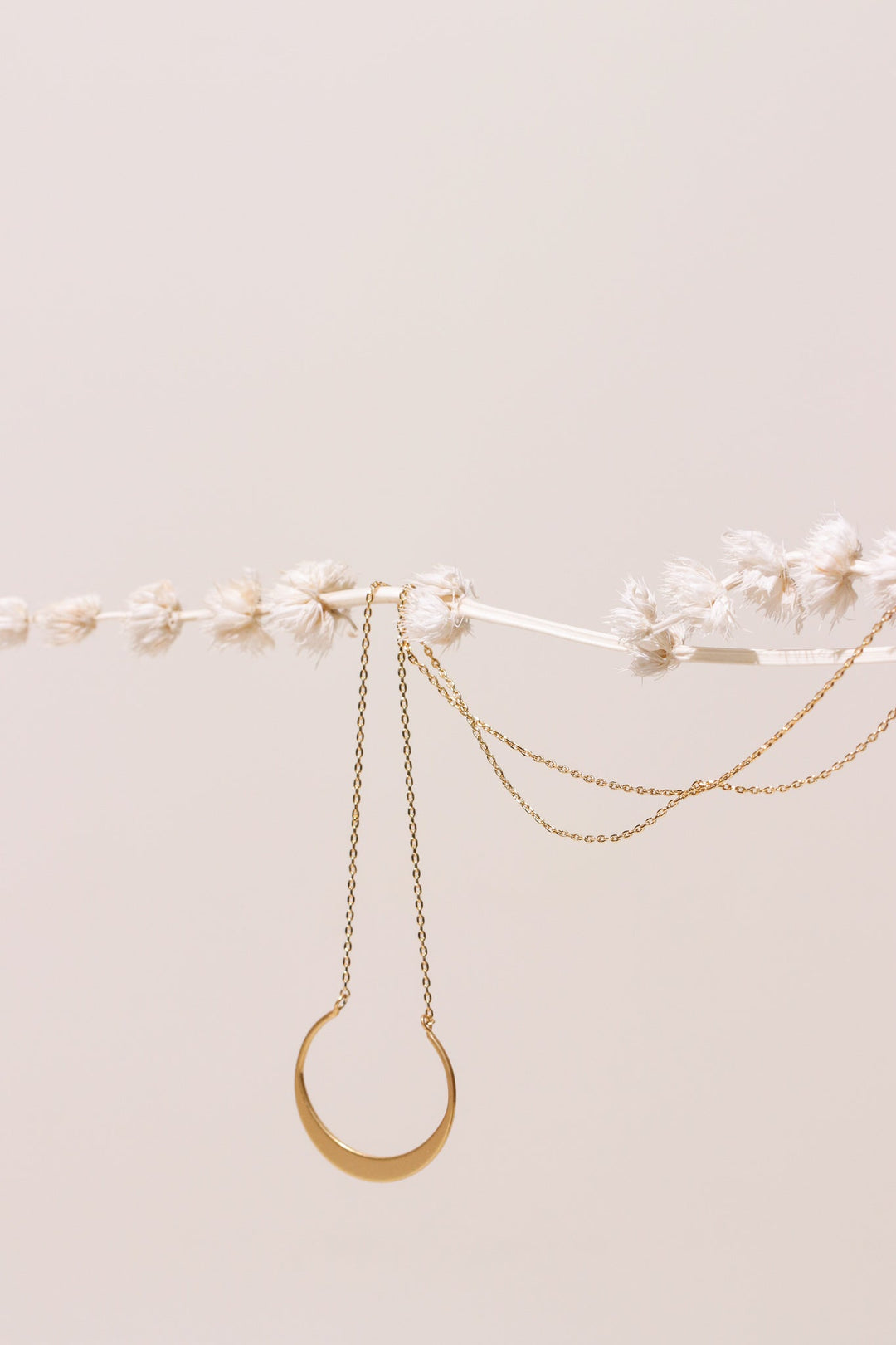 Gold Crescent Necklace - Heyday