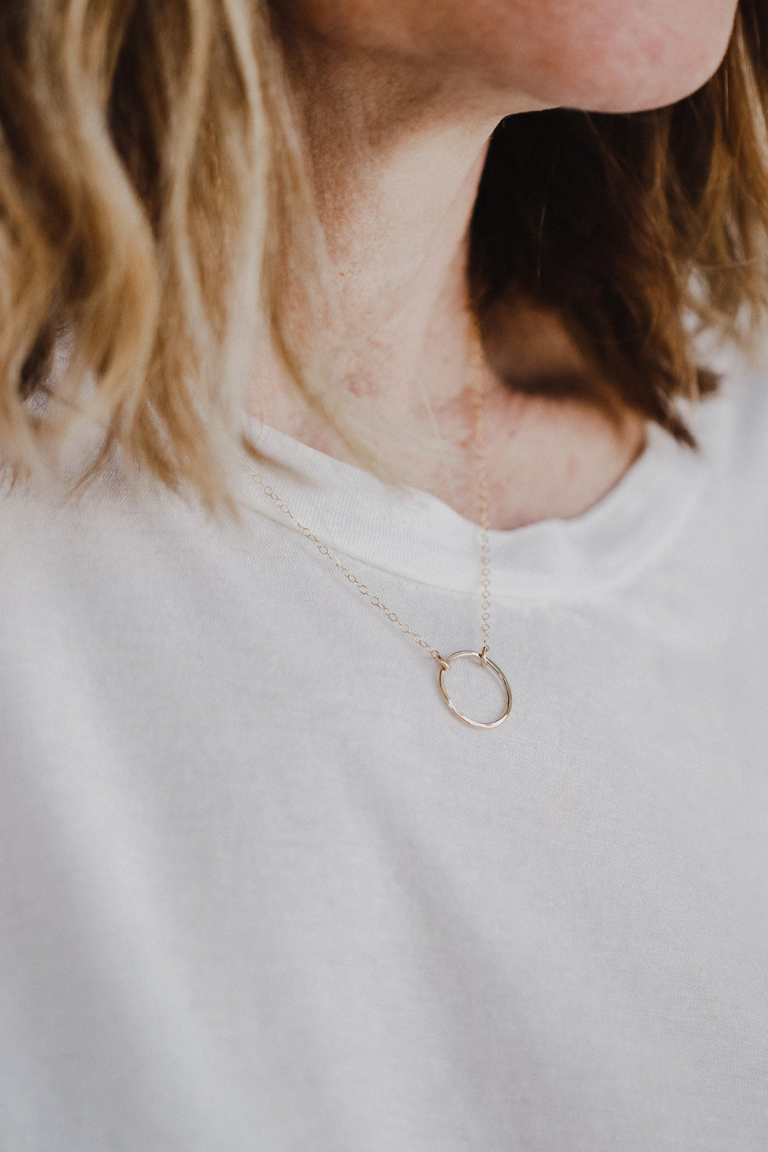 Gold Full Circle Necklace - Heyday