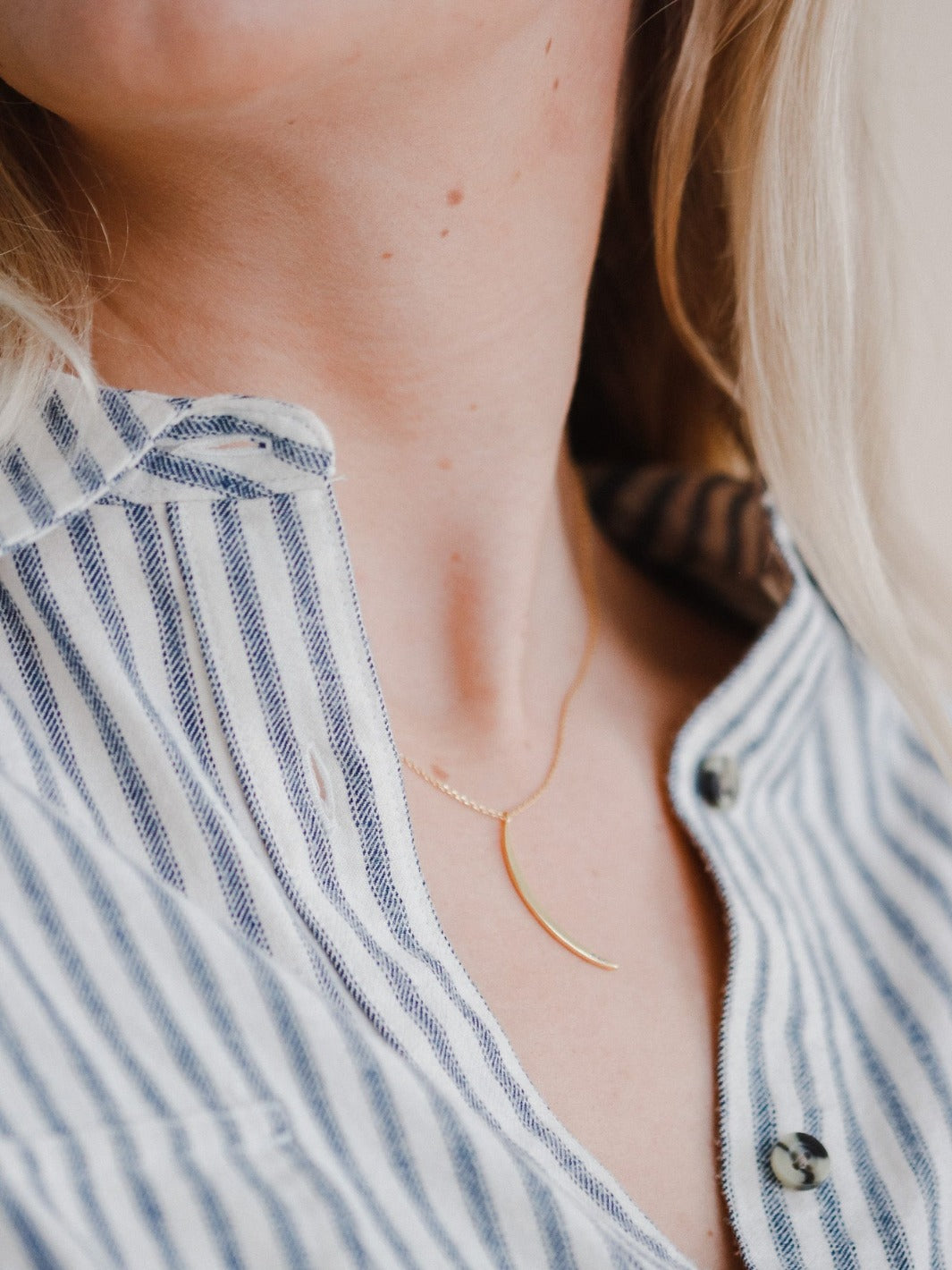 Gold Gibbous Necklace - Heyday
