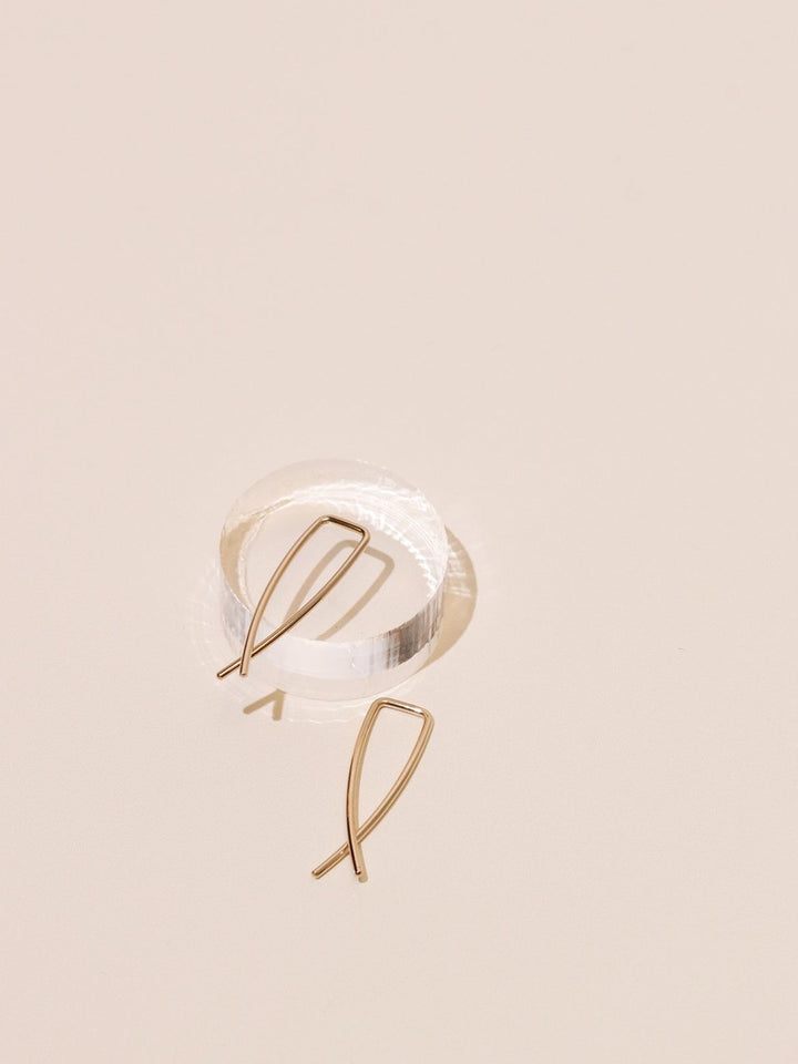 Gold Mini Pescado Earrings - Heyday