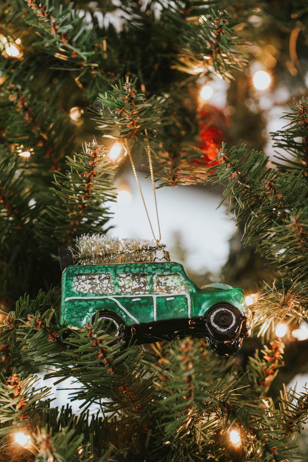 Green Car + Tree Ornament - Heyday
