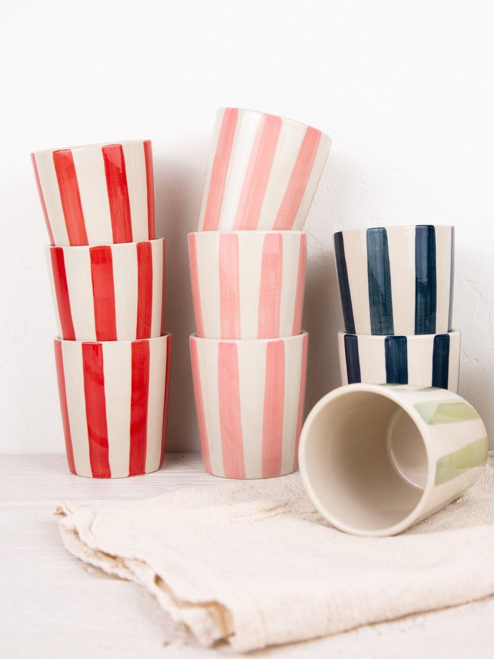 Green Striped Cup - Heyday