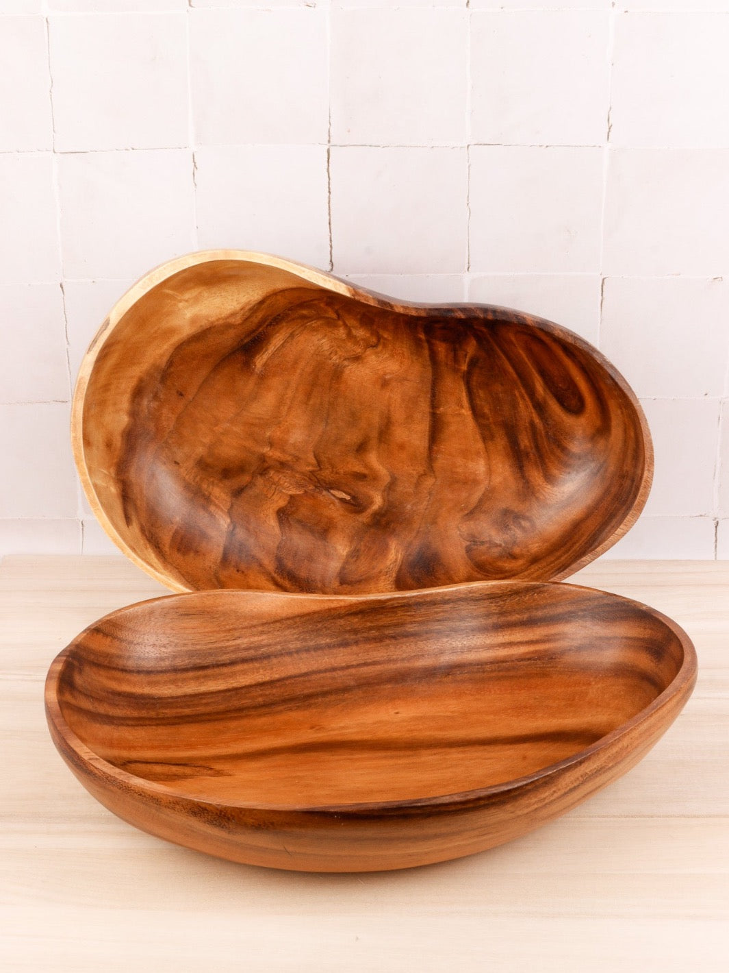 Hand-Carved Acacia Wood Bowl - Heyday