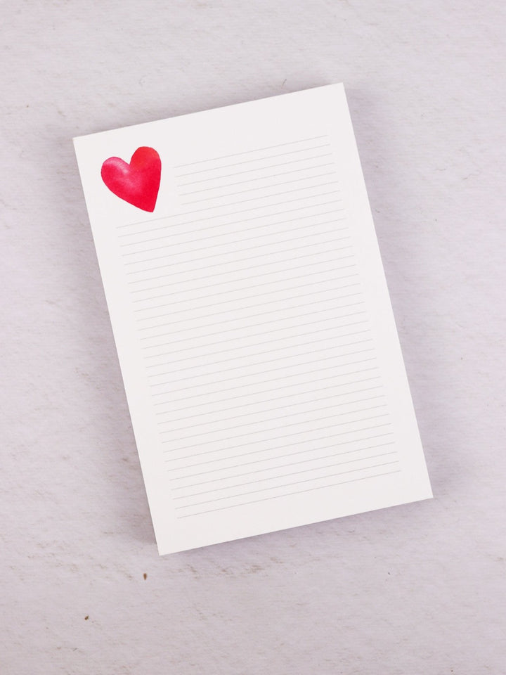 Heart Lined Notepad - Heyday