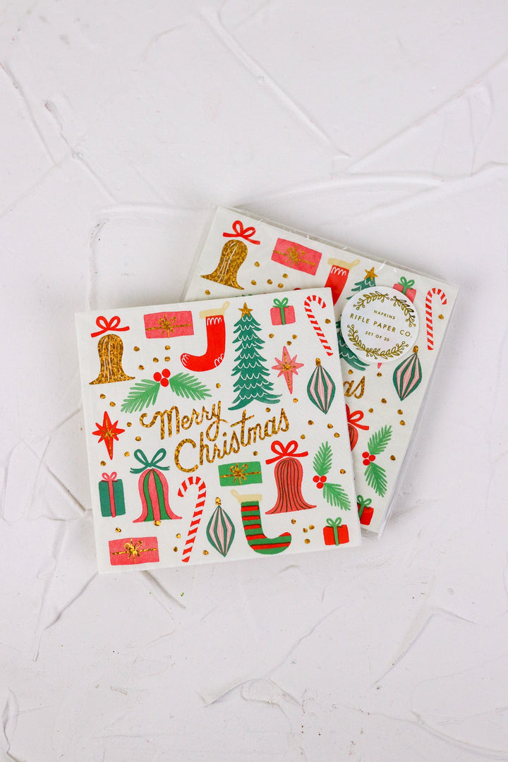 Merry Christmas Cocktail Napkins - Heyday