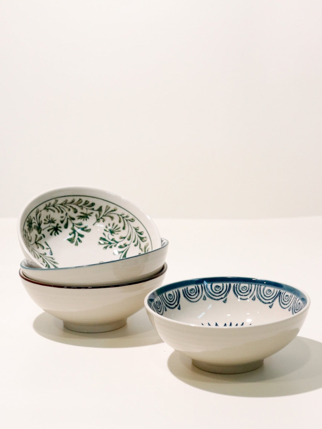 Patterned Stoneware Bowl Set - Heyday