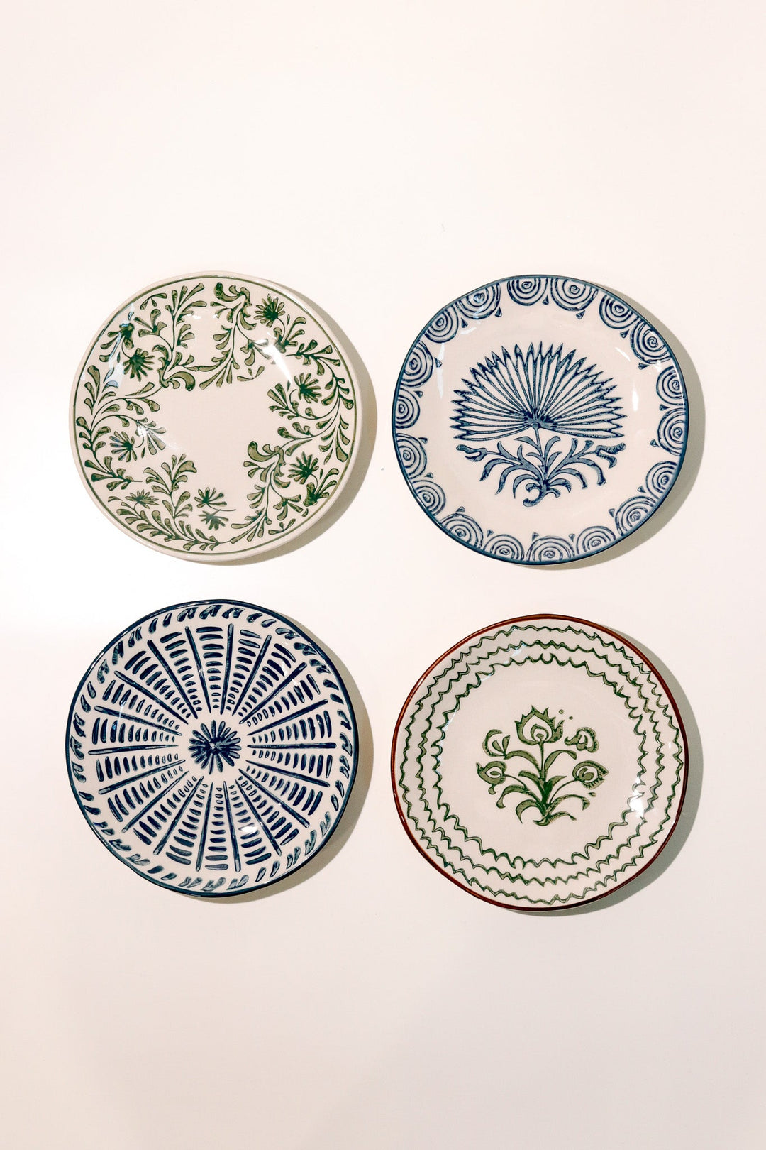 Patterned Stoneware Plate Set - Heyday