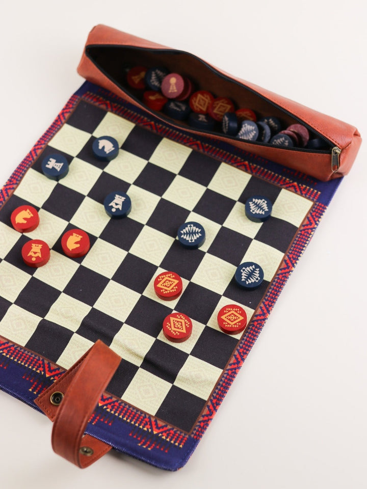 Pendleton Travel Chess + Checkers - Heyday