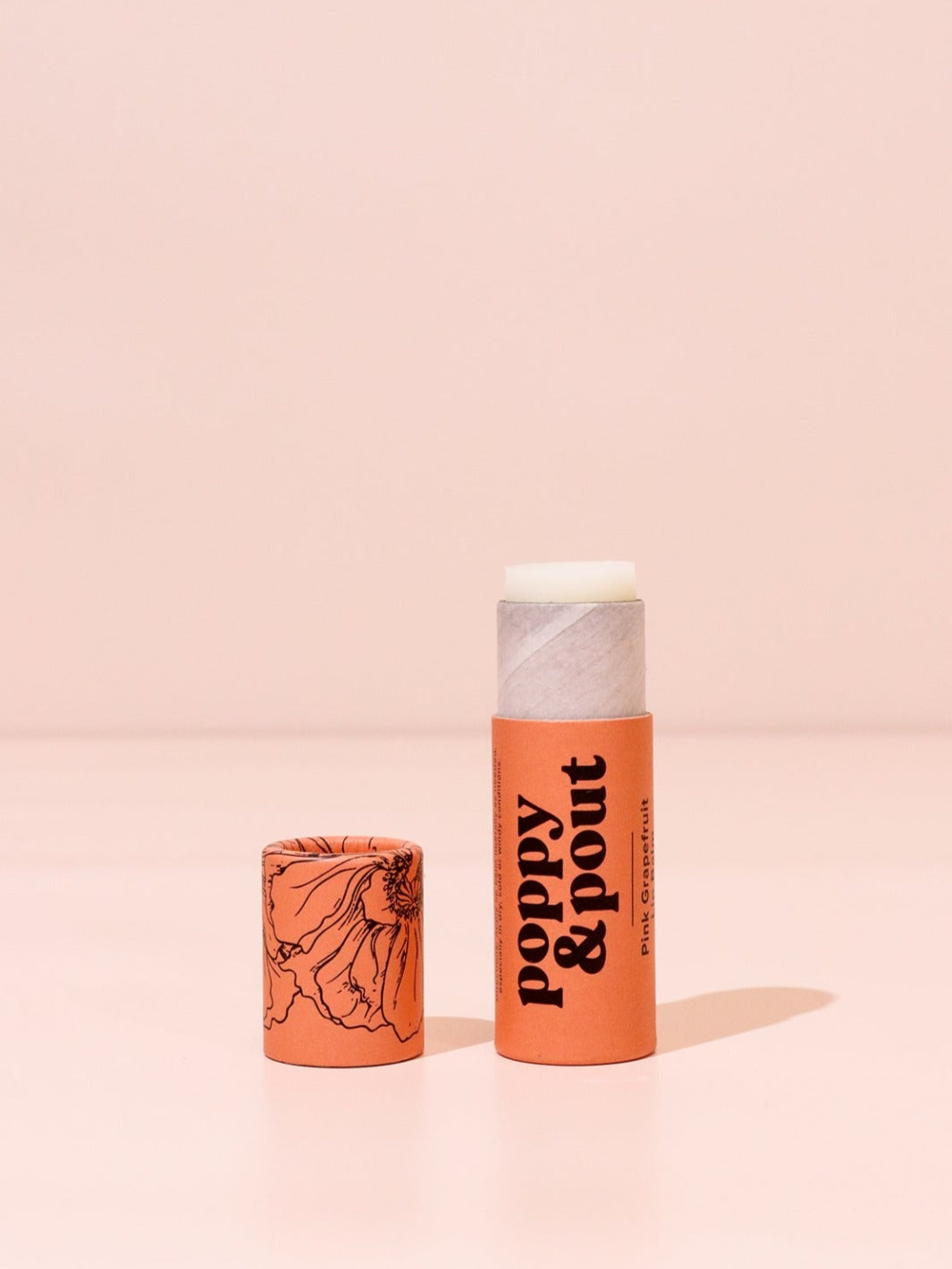 Eco-friendly Organic Pink Grapefruit Lip Balm Tube 0.3 oz, Cardboard T –  Hana's Honeybees