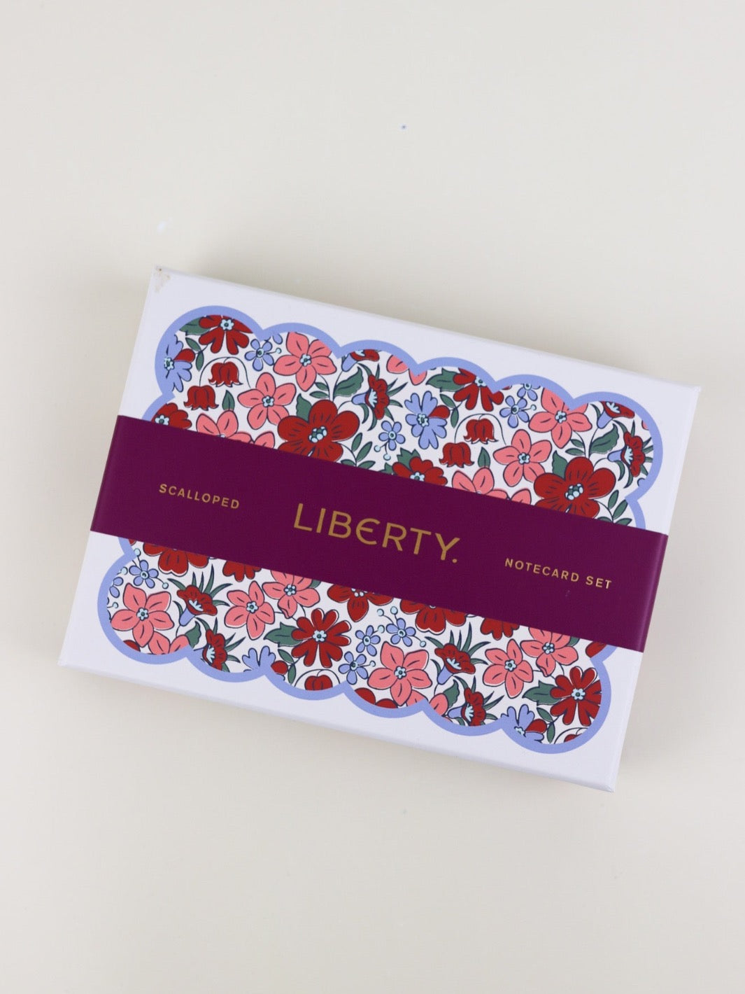 Scalloped Floral Notecard Set - Heyday