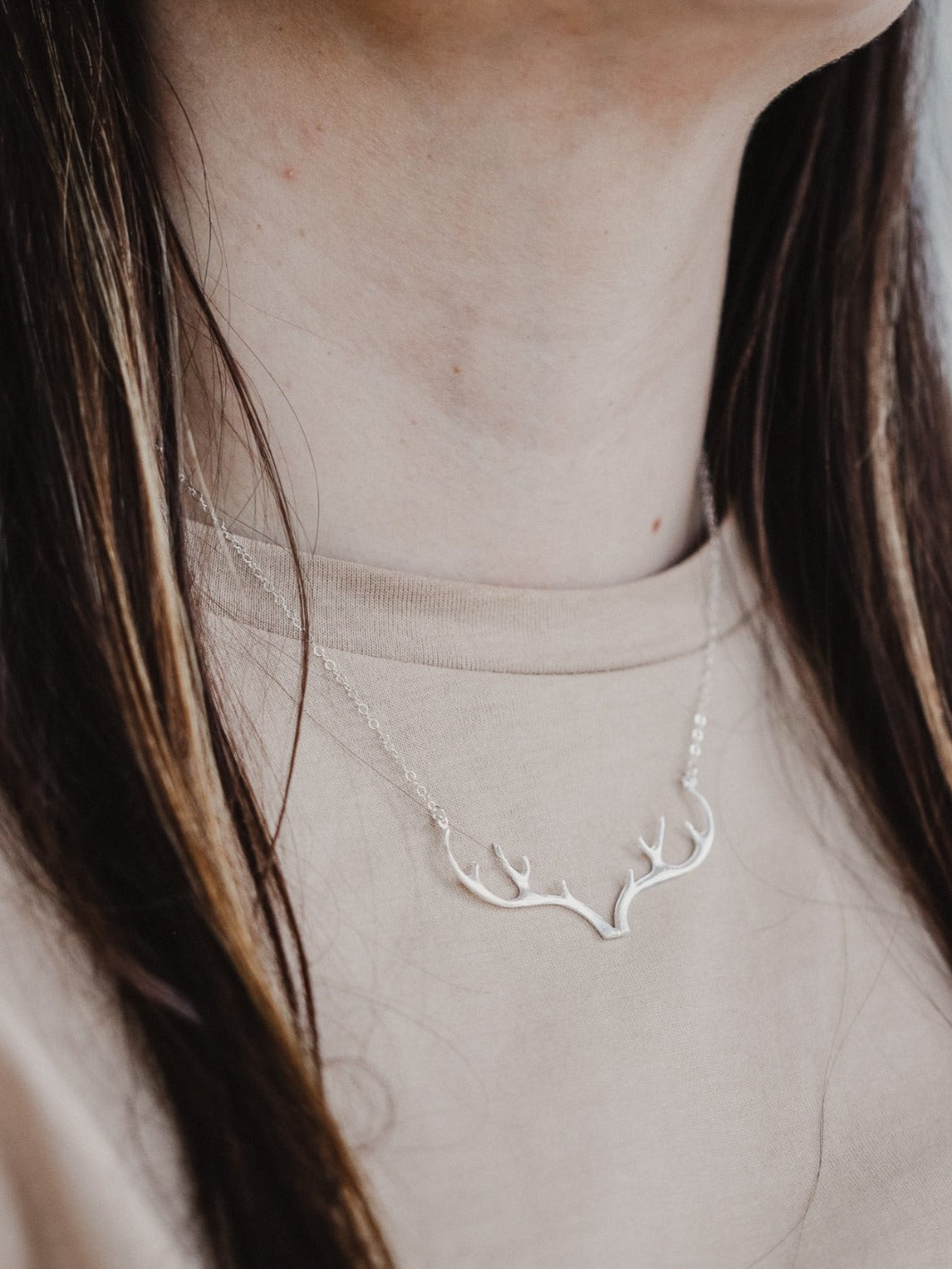 Silver Antler Necklace - Heyday