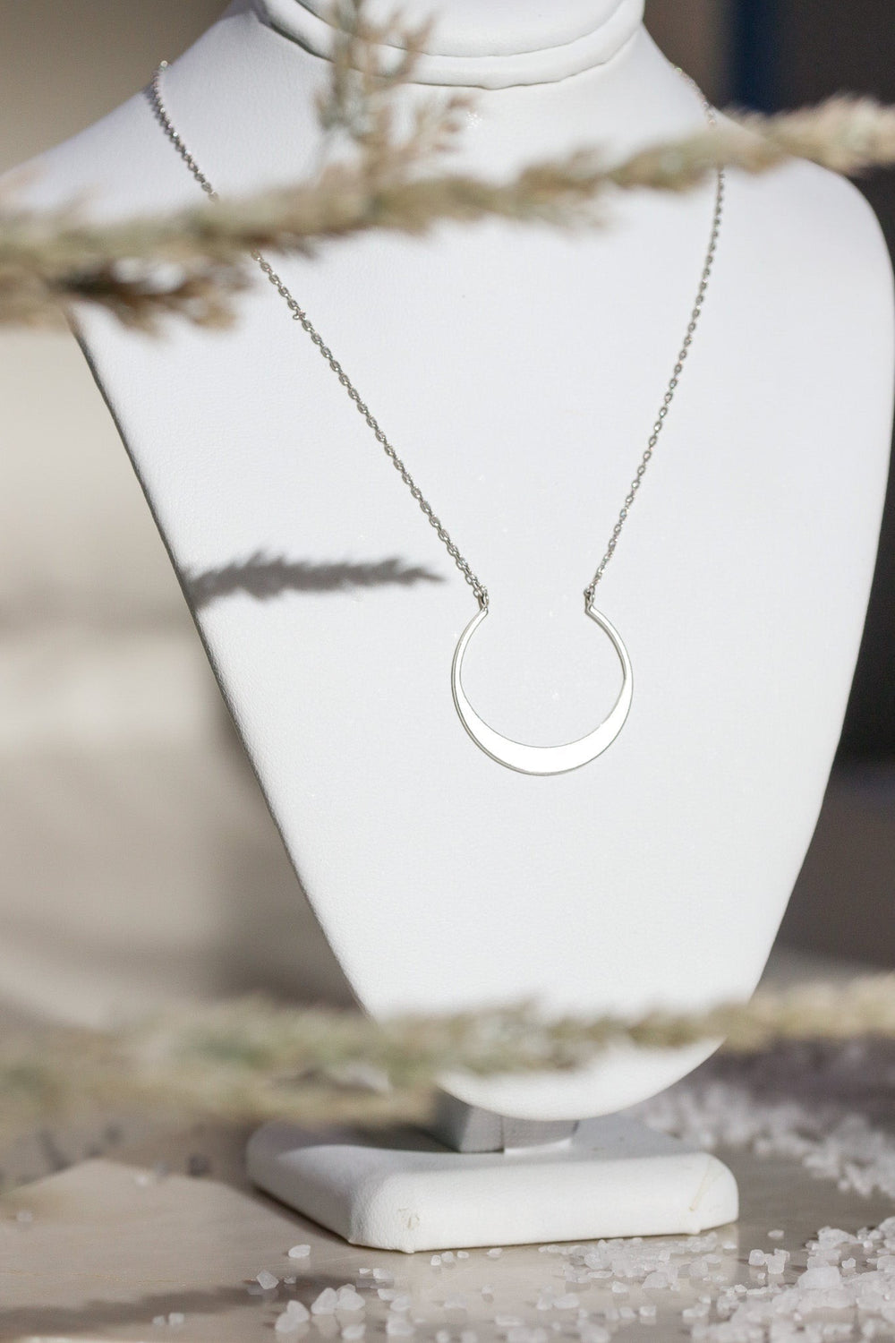 Silver Crescent Necklace - Heyday