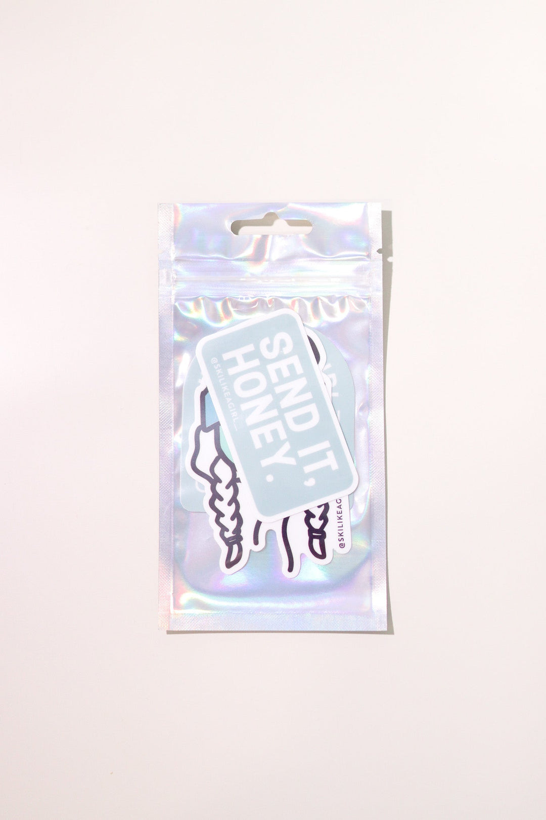 Ski Like a Girl Blue Sticker 3-Pack - Heyday