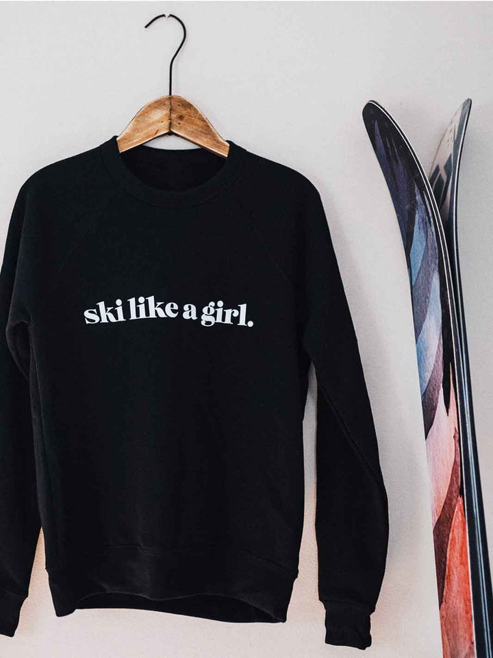 Ski Like a Girl Fleece Pullover - Heyday