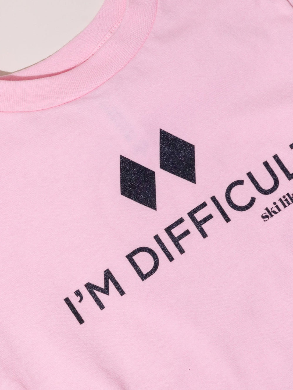 Ski Like a Girl I'm Difficult Toddler Tee - Heyday