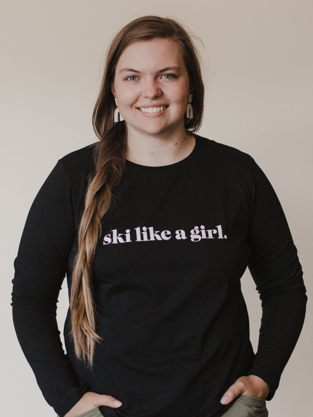 Ski Like a Girl Long Sleeve Shirt - Heyday