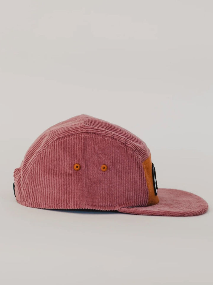 Ski Like a Girl Orange + Pink Corduroy Hat - Heyday