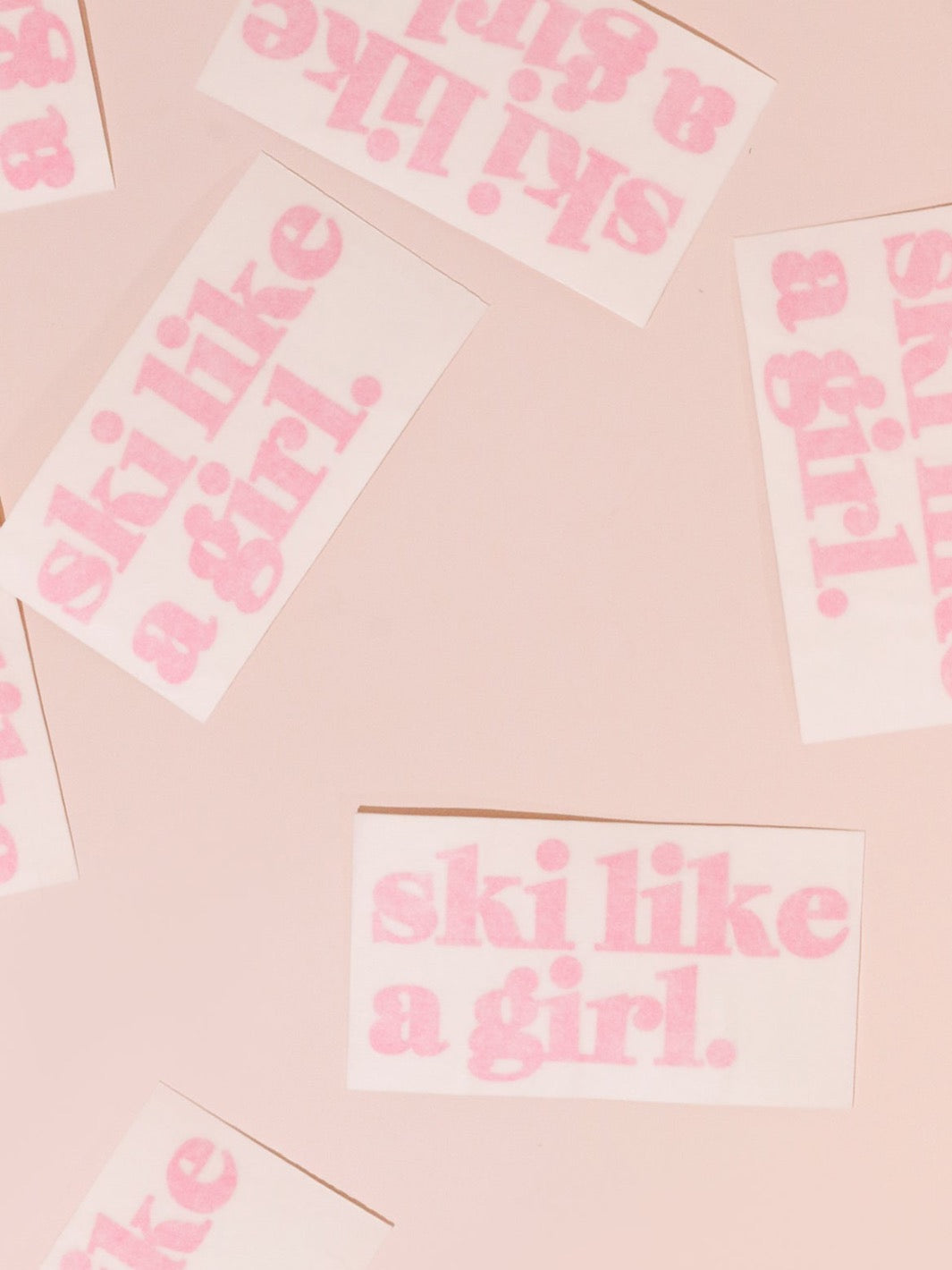 Ski Like A Girl Sticker Holographic Glitter (5” or 3)