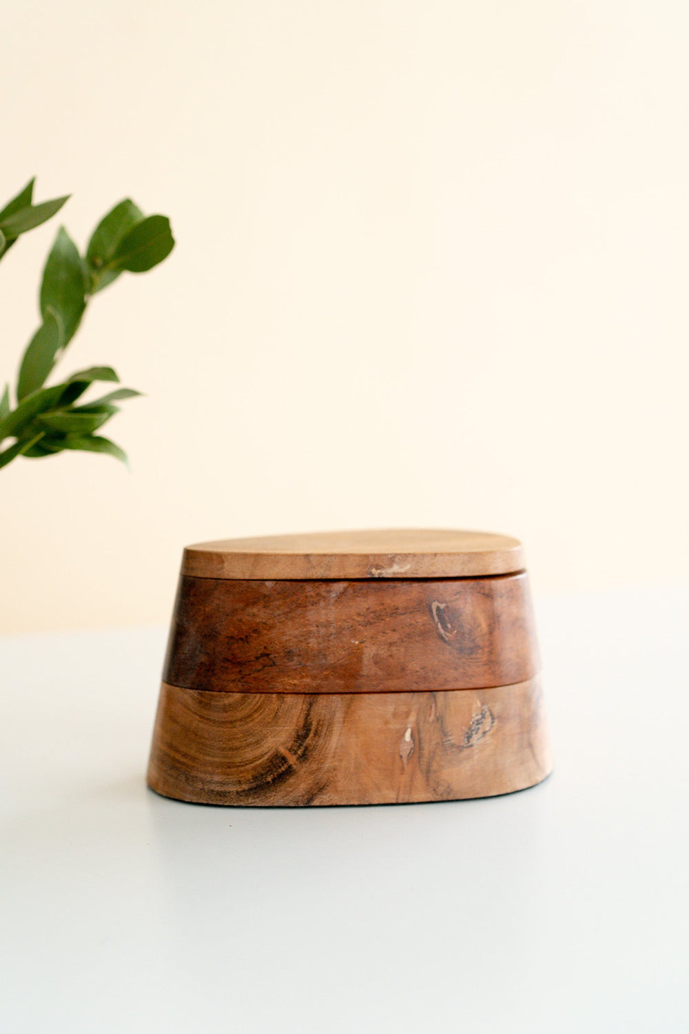 Wood Two-Tier Salt + Pepper Dish - Heyday