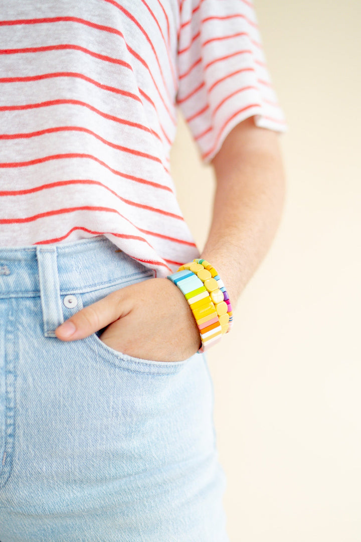 Yellow Beaded Bracelet - Heyday