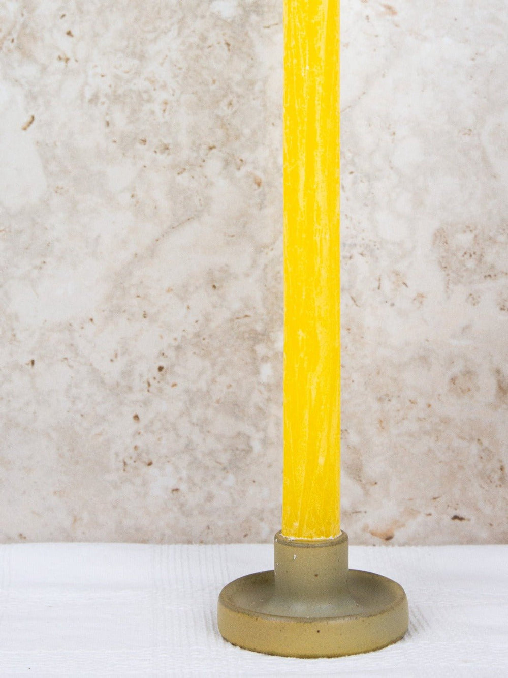 Yellow Taper Candle - Heyday